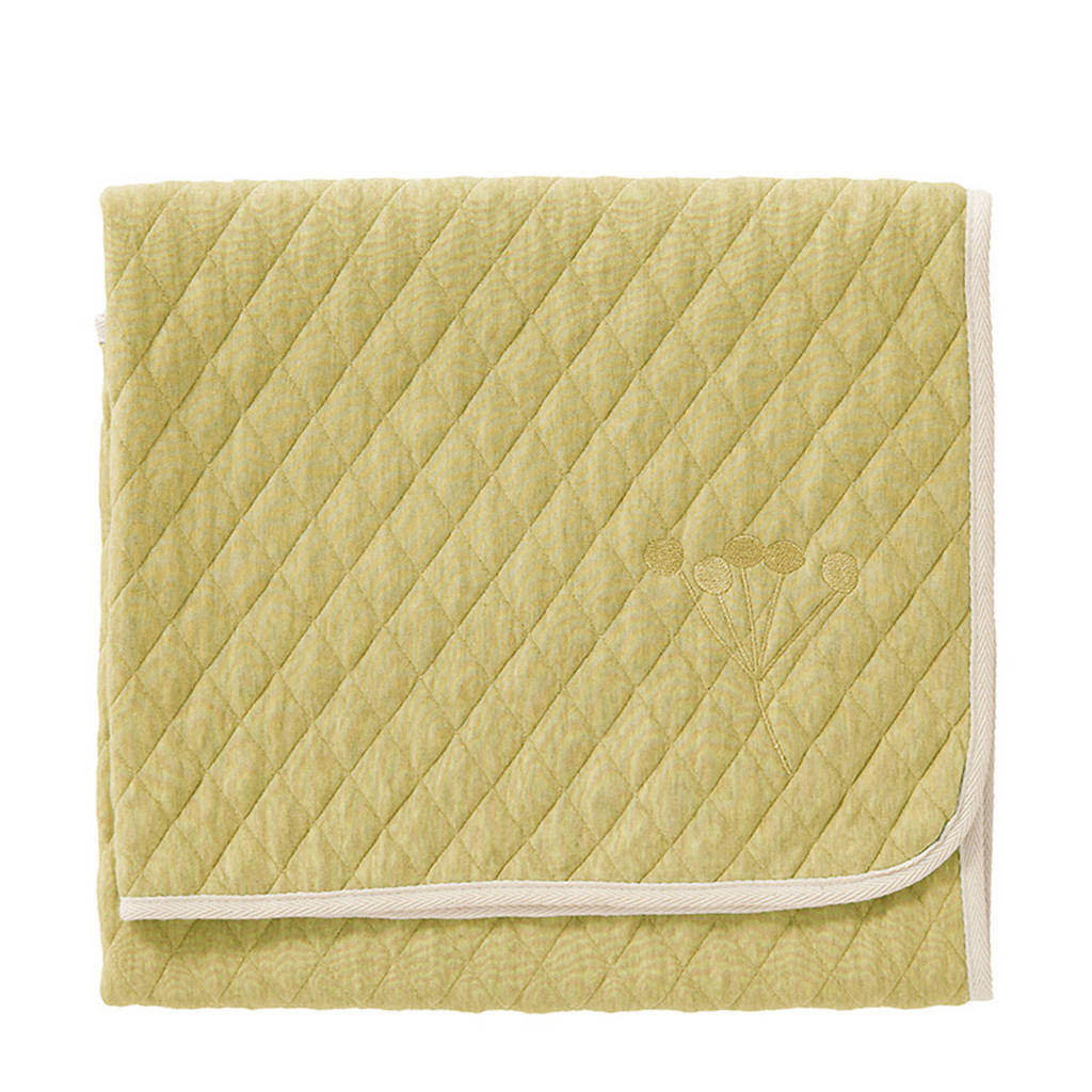 Fresk Nordic baby wiegdeken 75 x 100 cm okergeel, Okergeel