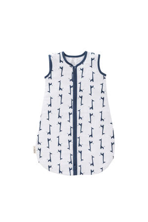 baby slaapzak muslin 2-laags giraf blauw