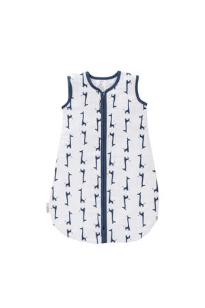 baby slaapzak muslin 2-laags giraf blauw