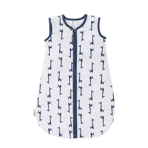 Fresk baby slaapzak muslin 2-laags giraf blauw afbeelding