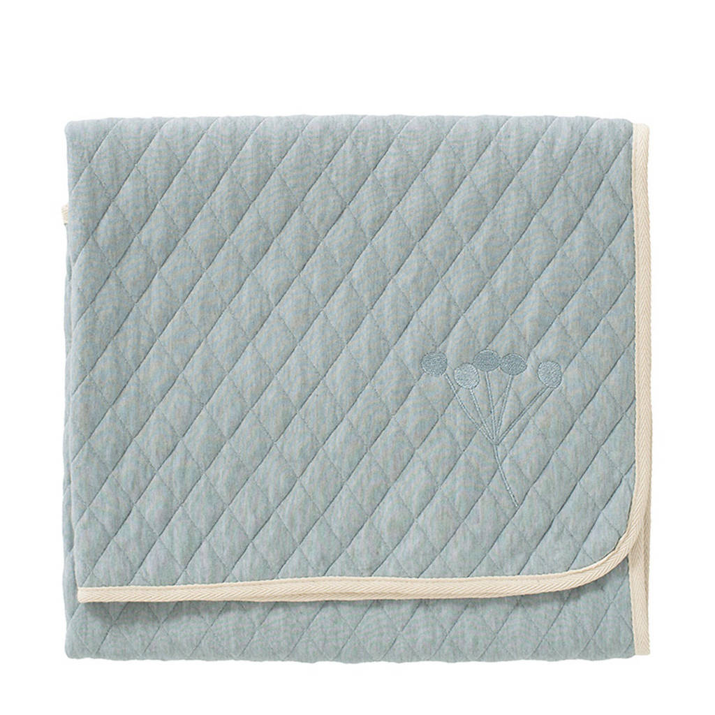 Fresk Nordic wiegdeken 75 x 100 cm lichtblauw, Lichtblauw