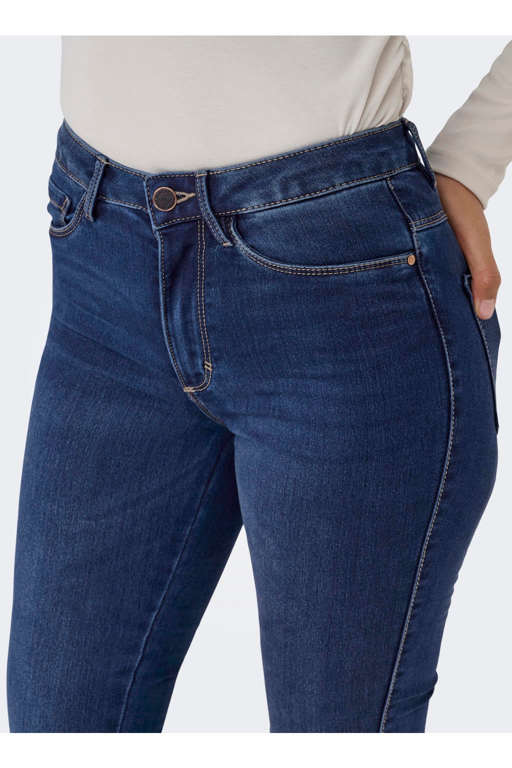 ONLY high waist skinny jeans ONLROYAL dark denim blue regular