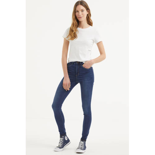 ONLY high waist skinny jeans ONLROYAL dark denim blue regular afbeelding