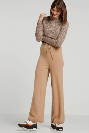 glittertop met all over print champagne