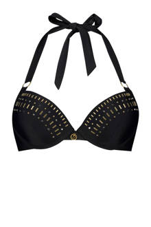 halter bikinitop Jewel Goddes Doutzen zwart