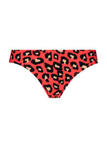 rio bikinibroekje Rebel Cat met panterprint oranje