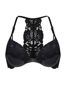 push-up bh Carley met voorsluiting zwart