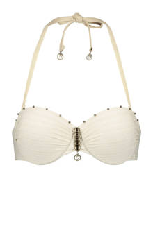 push-up bikinitop Gold Stripe Doutzen met gouddraad goud