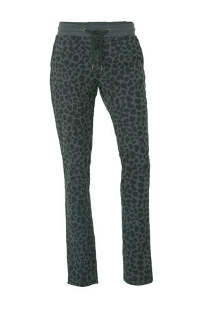 fleece sportbroek panterprint