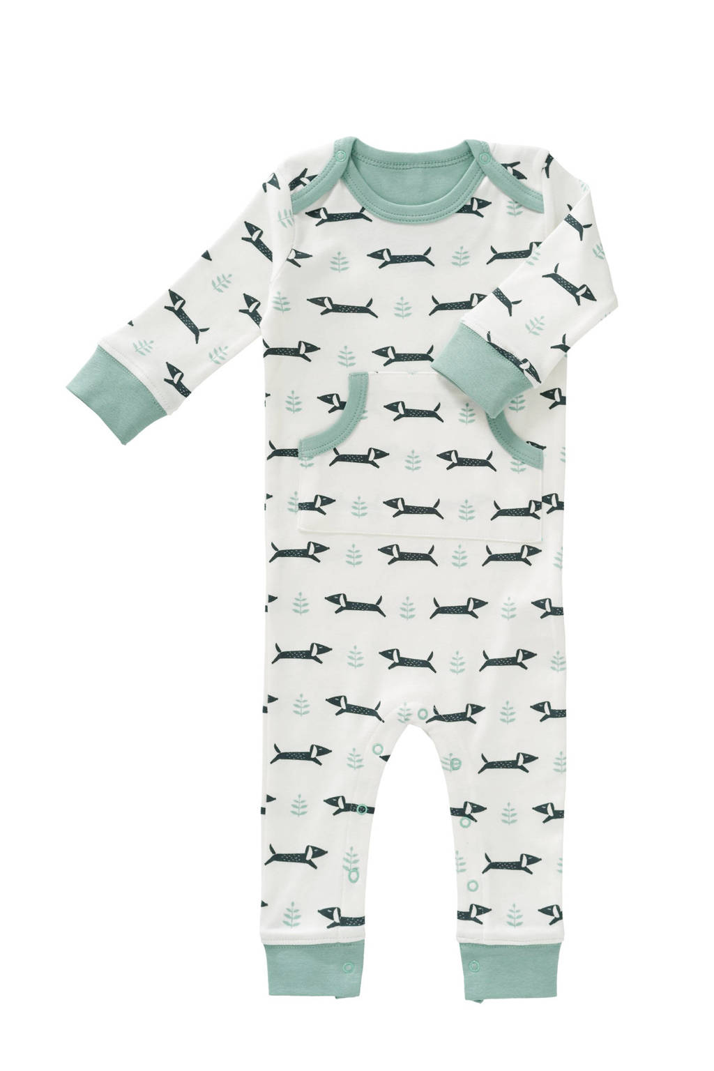 Fresk newborn baby boxpak Dachsy wit/groen
