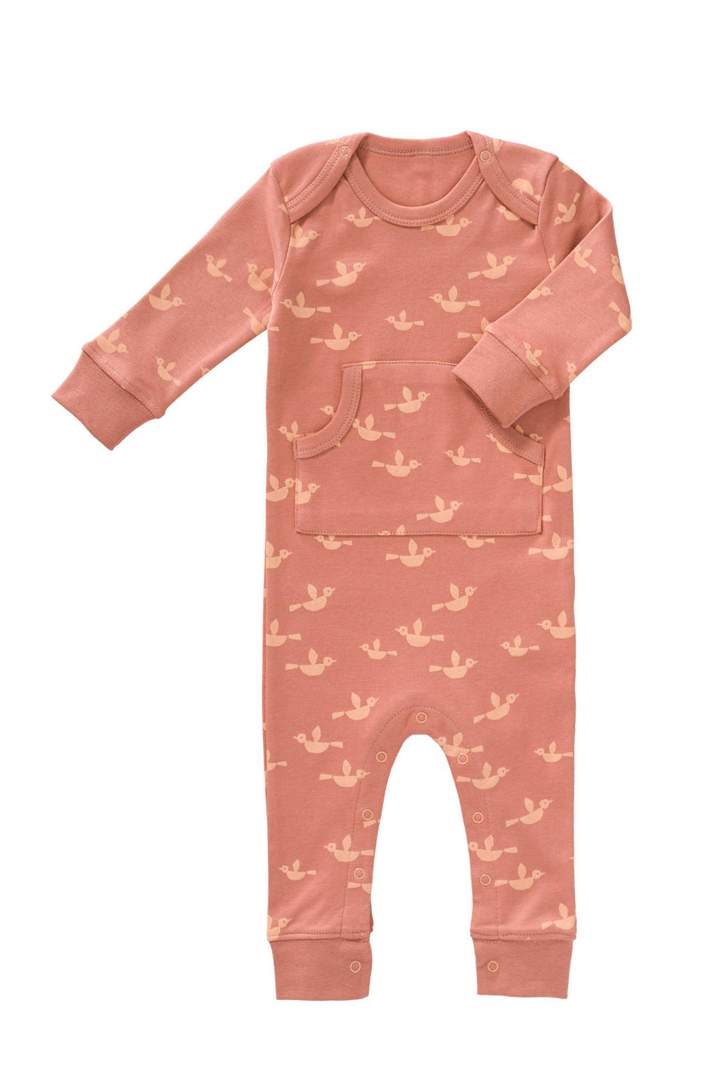 Fresk newborn baby boxpak Birds oudroze, Oudroze