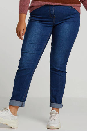 high waist slim fit jeans blauw