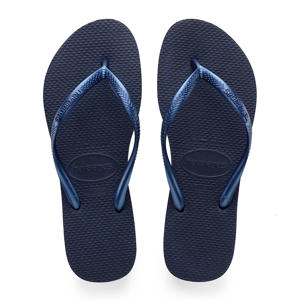Slim teenslippers blauw