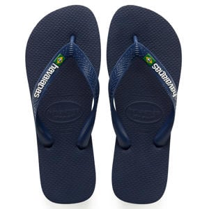 Brasil Logo teenslippers donkerblauw