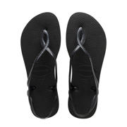 thumbnail: Zwarte dames Havaianas sandalen van rubber met effen