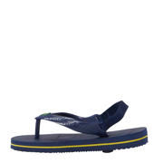thumbnail: Havaianas Baby Brasil Logo II  teenslippers met hielbandje blauw