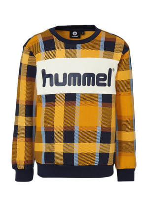 sweater geel/donkerblauw