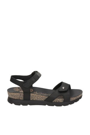 Sulia Basics nubuck sandalen zwart