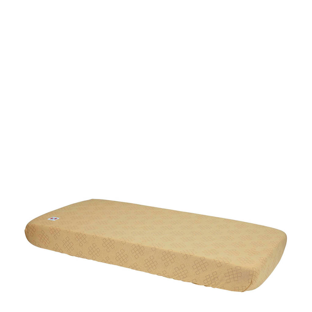 Lodger katoenen katoenen Slumber Empire baby hoeslaken maat 40x80 cm okergeel, Okergeel