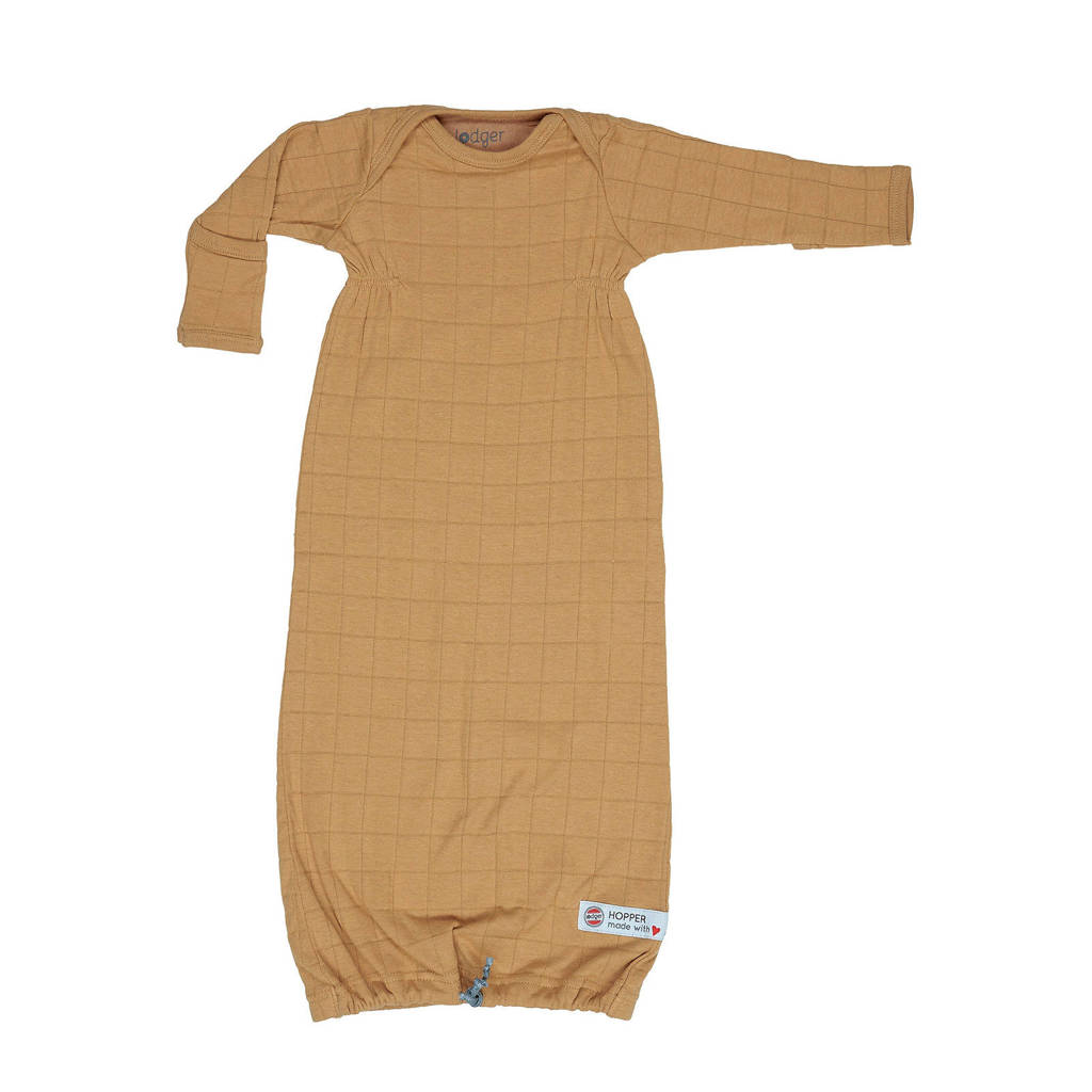 Lodger baby slaapzak zomer Hopper Newborn Solid 0-4 mnd okergeel, Okergeel