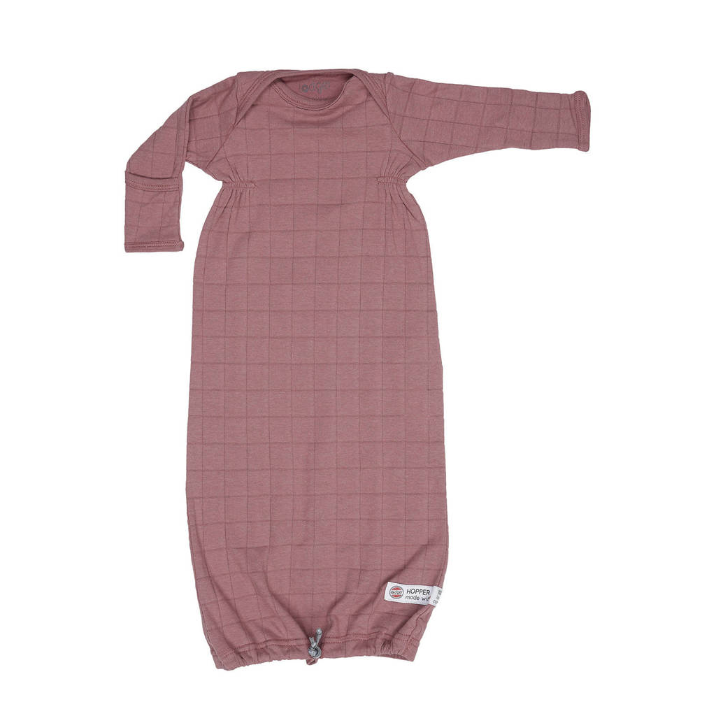 Lodger baby slaapzak zomer Hopper Newborn Solid 0-4 mnd donkerroze, Donkerroze