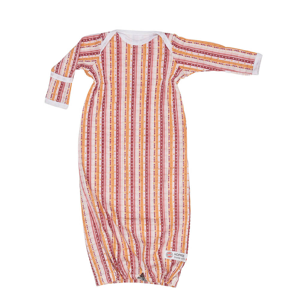 Lodger baby slaapzak zomer Hopper Newborn Xandu 0-4 mnd lichtgrijs, Roze