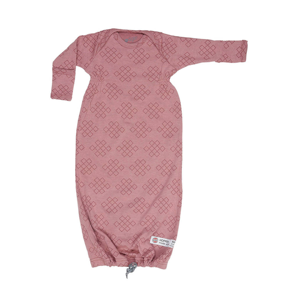 Lodger baby slaapzak zomer Hopper Newborn Empire 0-4 mnd blauw, Donkerroze