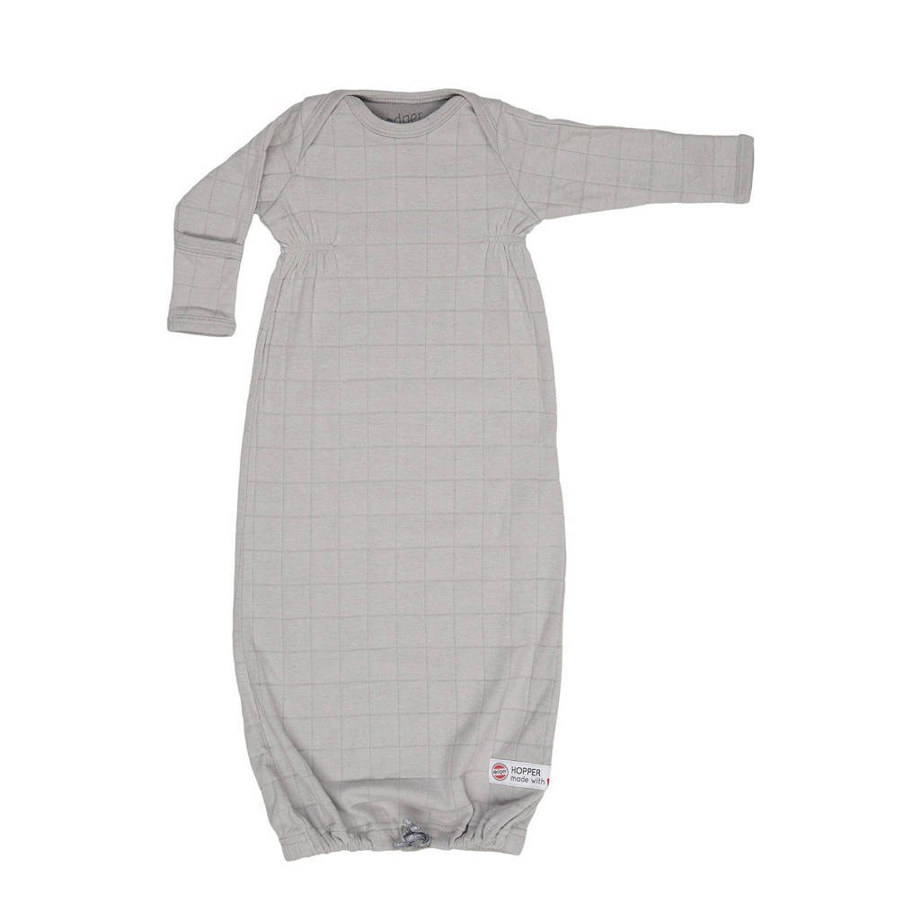 Lodger baby slaapzak zomer Hopper Newborn Solid 0-4 mnd lichtgrijs, Grijs