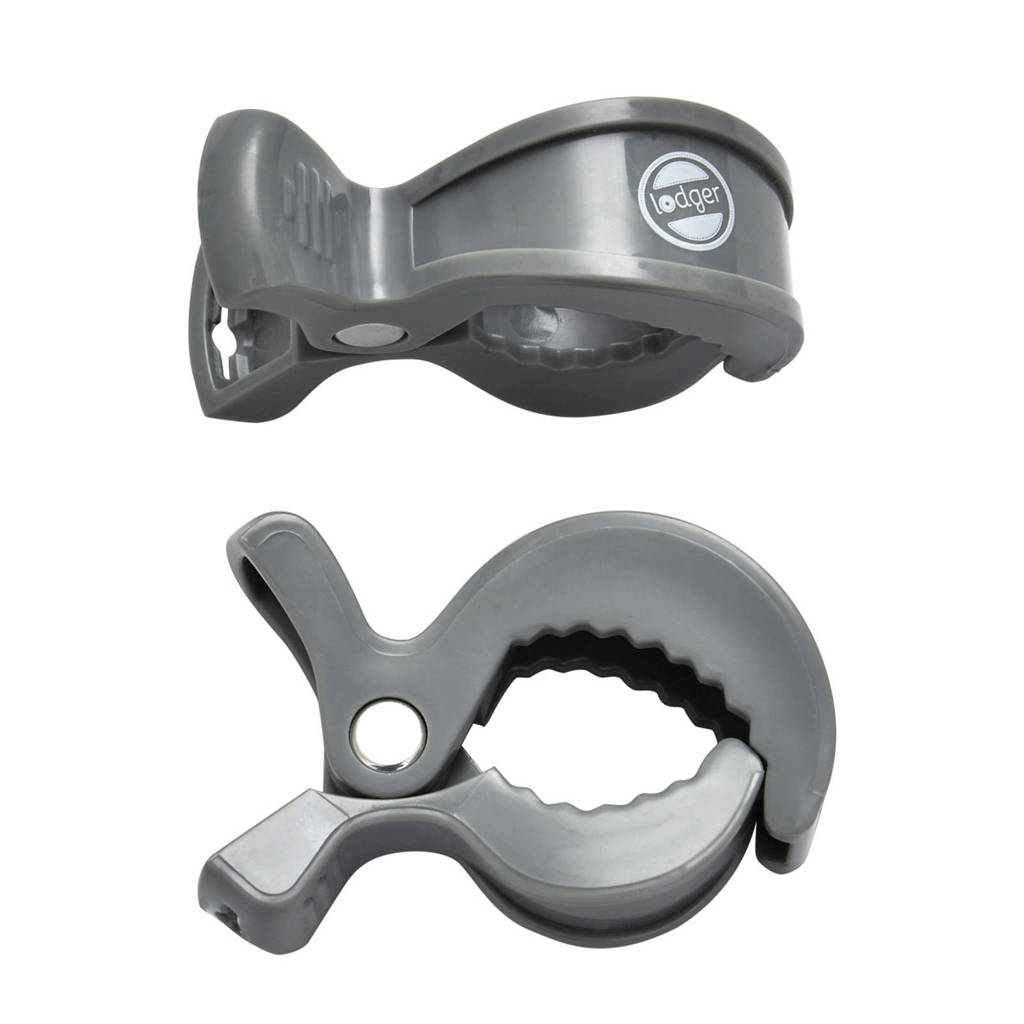Lodger Swaddle Clip grijs - set van 2, Grijs