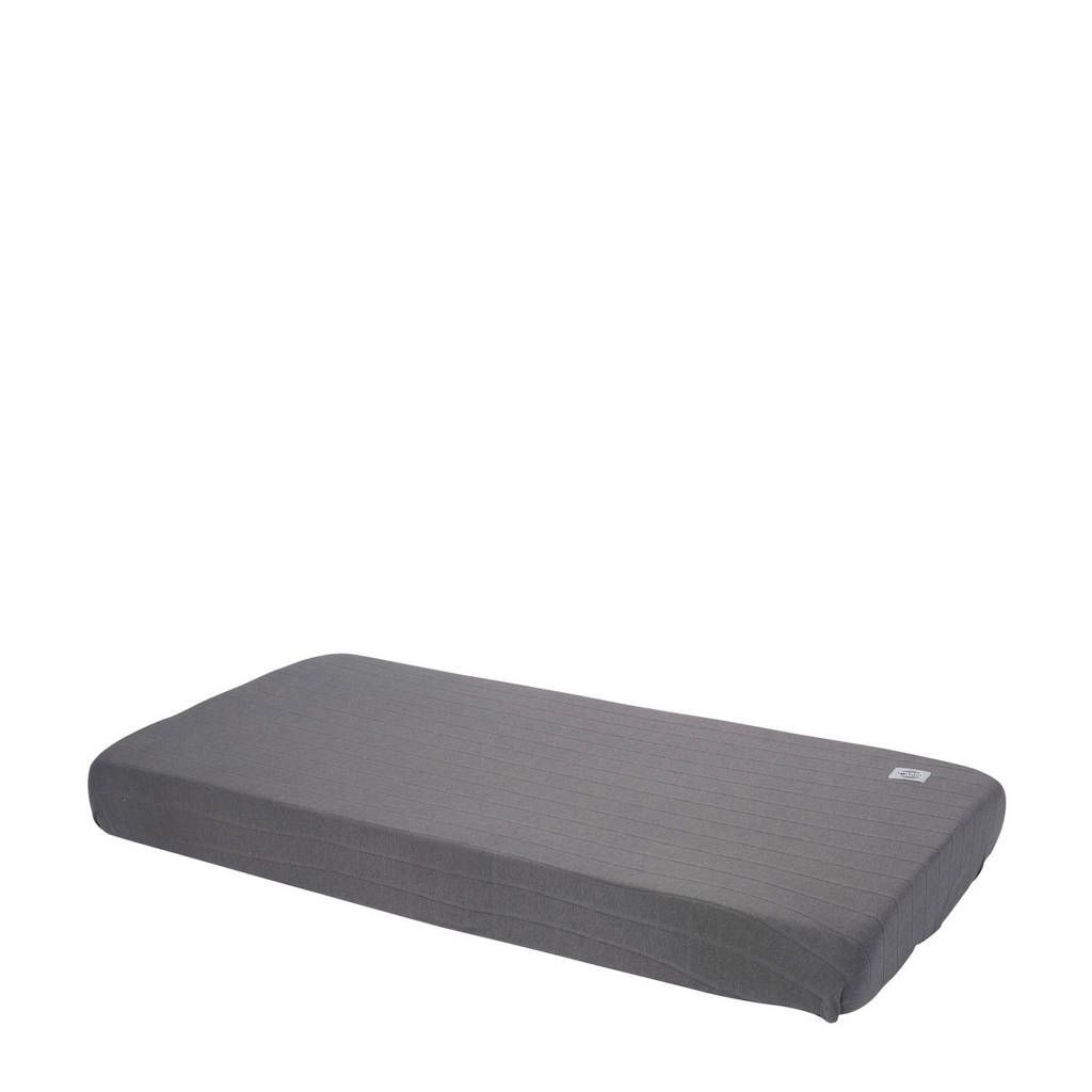 Lodger katoenen katoenen Slumber Solid hoeslaken 40 x 80 cm antraciet Antraciet