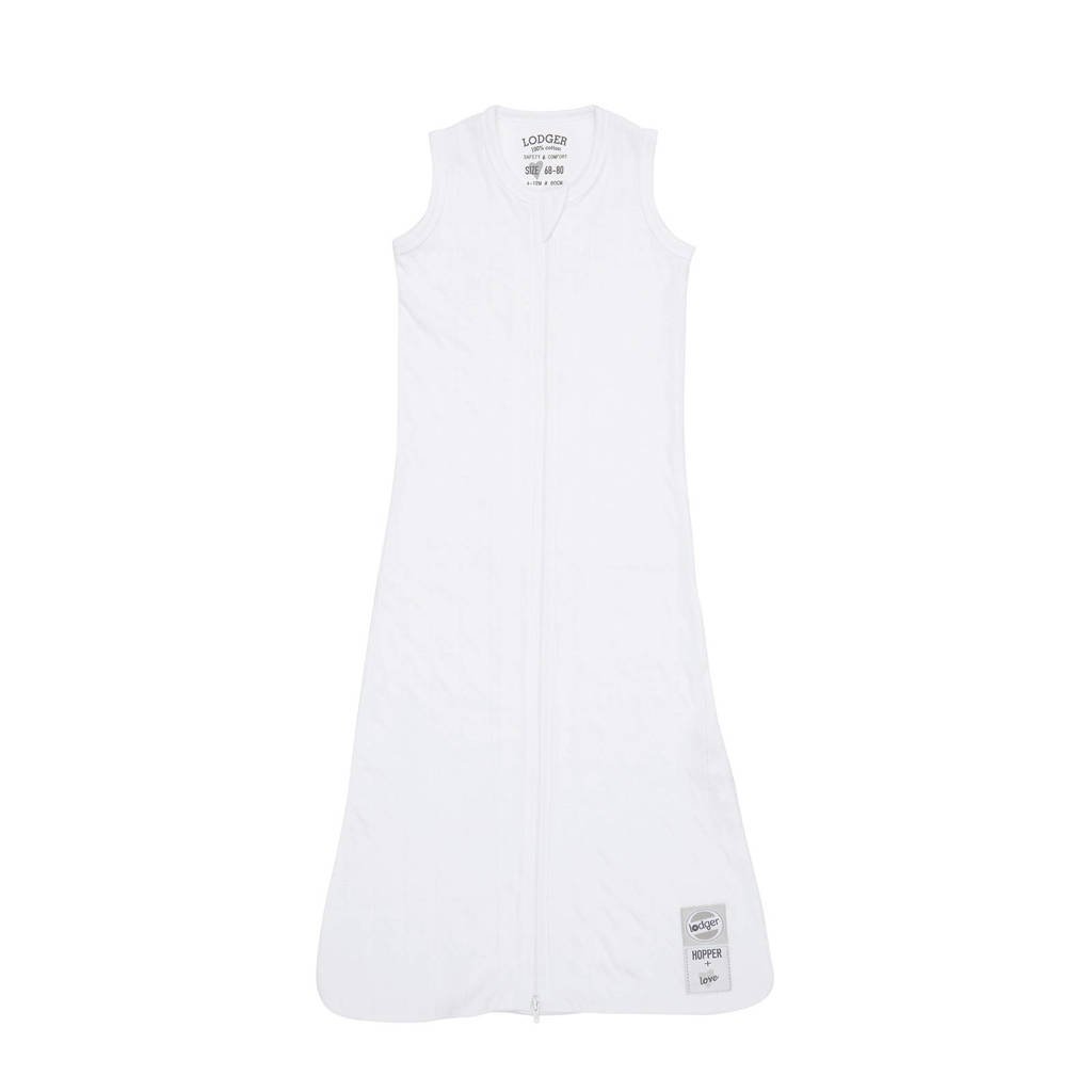 Lodger Hopper baby slaapzak zomer sleeveless solid wit, Wit