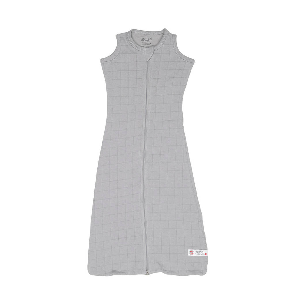 Lodger baby slaapzak zomer Hopper Sleeveless Solid 0-4 mnd grijs, Grijs