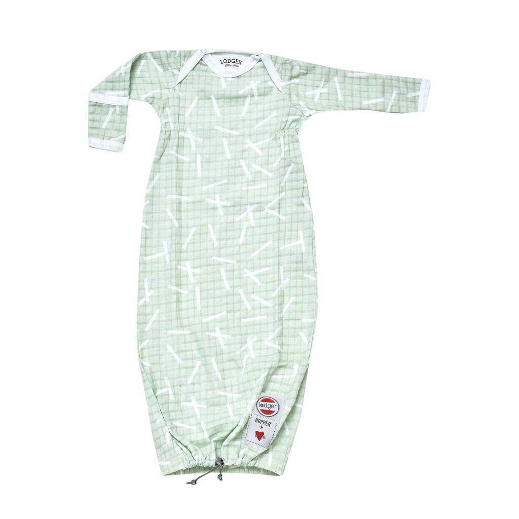 Lodger baby slaapzak Hopper Newborn Sprinkle 0-4 mnd lichtgroen, Lichtgroen