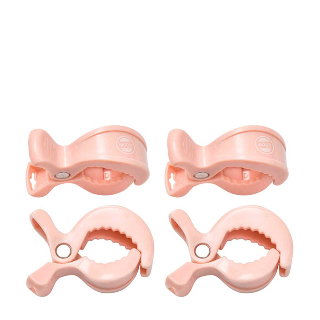 Lodger Swaddle Clips (4 stuks) roze, Roze