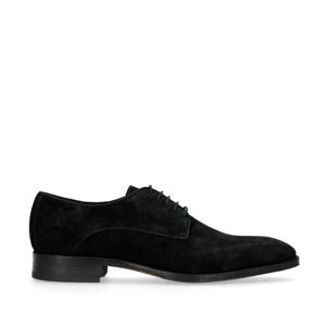 suède veterschoenen zwart