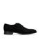 Manfield suède veterschoenen zwart