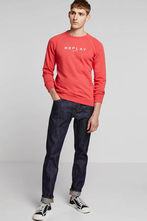 sweater met logo rood