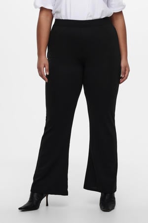 high waist flared broek CARPEVER zwart
