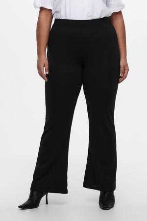 high waist flared broek CARPEVER zwart