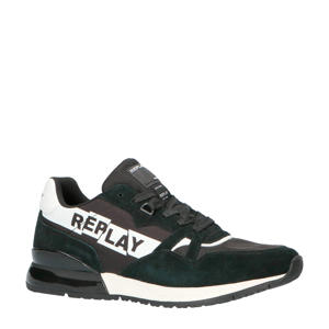 Shoot suède sneakers zwart/wit
