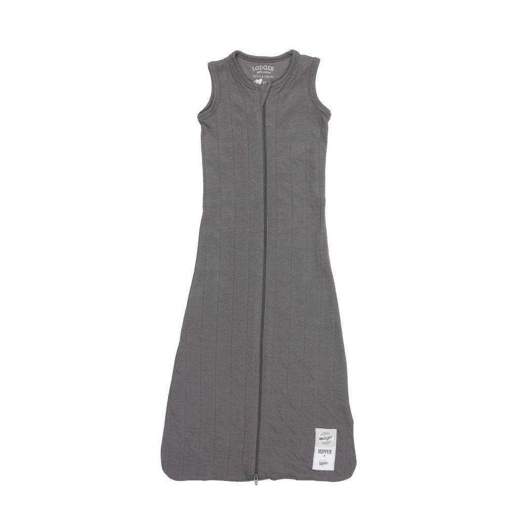 Lodger baby slaapzak zomer Hopper Sleeveless Solid 0-4 mnd antraciet, Antraciet