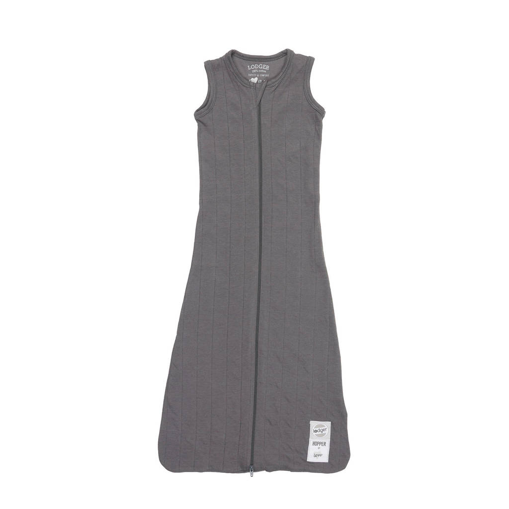 Lodger Hopper baby slaapzak zomer sleeveless solid antraciet, Antraciet