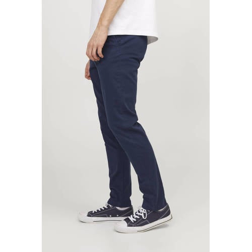 JACK & JONES PANTS STUDIO slim fit chino JJIMARCO JJBOWIE donkerblauw afbeelding