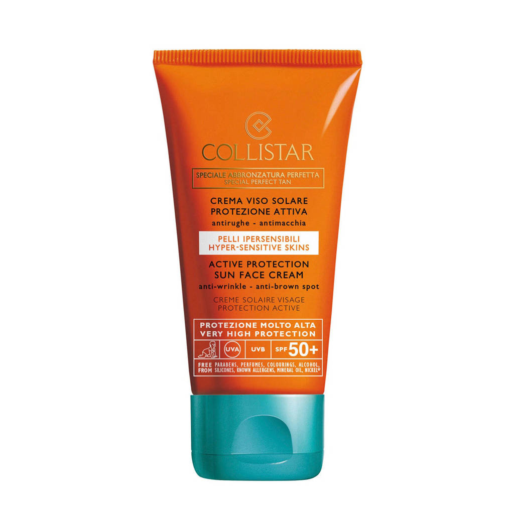 Collistar Sun Active Protection Face Cream SPF50 zonnebrand - 50 ml