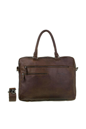 Raider Road 15,6 inch leren laptoptas