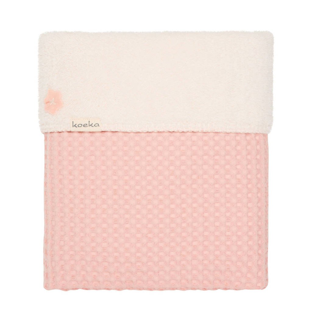 Koeka Oslo baby ledikantdeken roze 100x150 cm, Roze