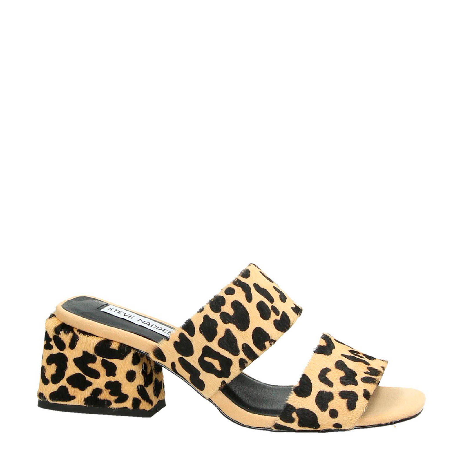Steve Madden Keline muiltjes met panterprint | wehkamp