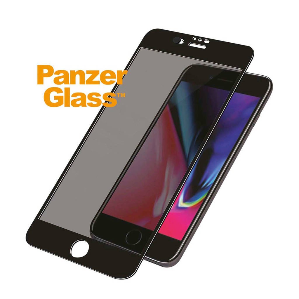 PanzerGlass iPhone 6/6S/7/8 Privacy Camslider screenprotector, Transparant/zwart