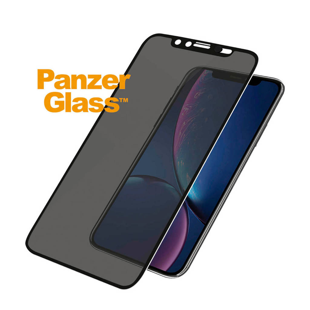 PanzerGlass screenprotector iPhone XR camslider, Transparant/zwart