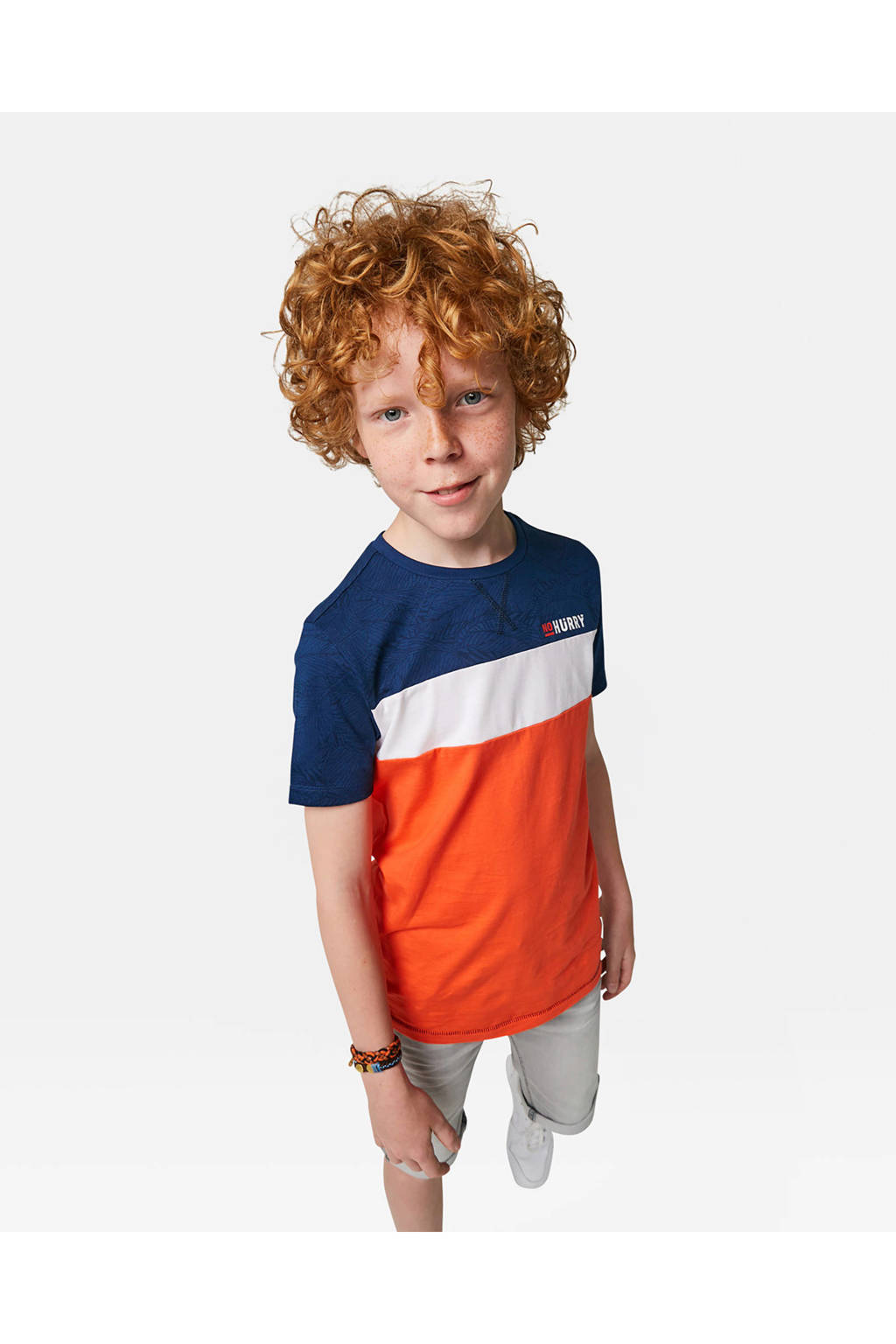 We Fashion T Shirt Oranje Wit Blauw Wehkamp